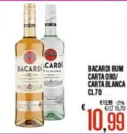 Supermercati EffePiù Bacardi rum carta oro/carta blanca offerta