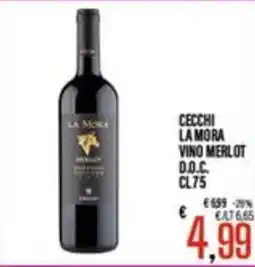 Supermercati EffePiù Cecchi La Mora Vino Merlot D.O.C. offerta