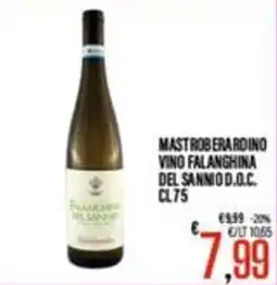Supermercati EffePiù Mastroberardino Vino Falanghina del Sannio D.O.C. offerta