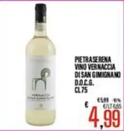 Supermercati EffePiù Pietraserena Vino Vernaccia di San Gimignano D.O.C.G. offerta