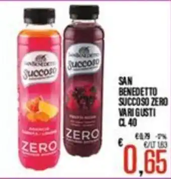 Supermercati EffePiù San Benedetto Succoso Zero offerta
