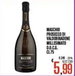 Supermercati EffePiù Maschio Prosecco di Valdobbiadene Millesimato D.O.C.G. offerta
