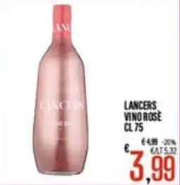 Supermercati EffePiù Lancers Vino Rosé offerta