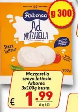 Ipercarni Mozzarella senza lattosio Arborea offerta
