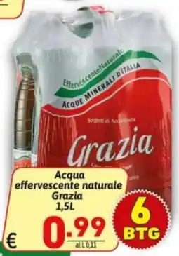 Ipercarni Acqua effervescente naturale Grazia offerta