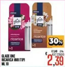Supermercati EffePiù Glade One ricarica vari tipi offerta