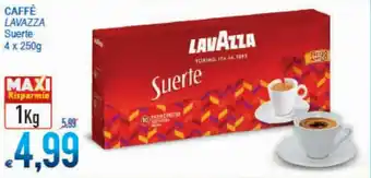 MD Discount Lavazza Caffè Suerte 4 x 250g offerta