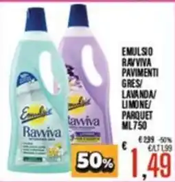 Supermercati EffePiù Emulsio Rawiva Pavimenti offerta