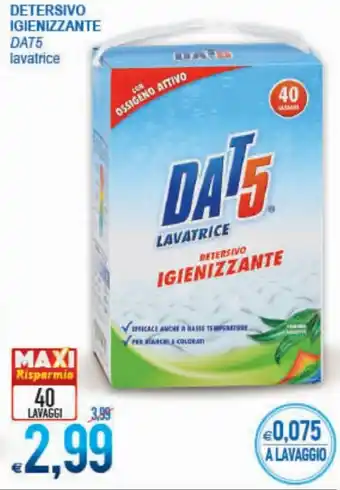 MD Discount DAT5 Detersivo Igienizzante lavatrice 40 lavaggi offerta