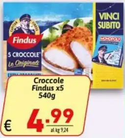 Ipercarni Croccole Findus offerta