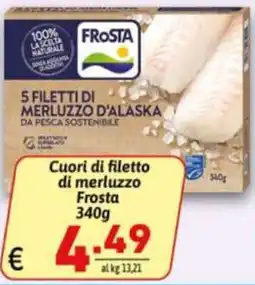 Ipercarni Cuori di filetto di merluzzo Frosta offerta