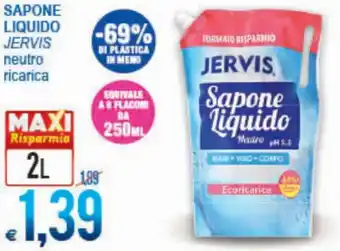 MD Discount Jervis Sapone Liquido neutro ricarica 2L offerta