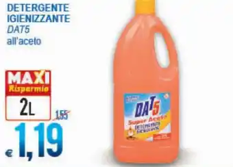 MD Discount DAT5 Detersivo Igienizzante all'aceto 2L offerta
