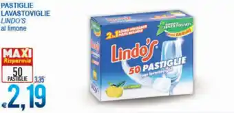 MD Discount Lindo's Pastiglie Lavastoviglie al limone 50 pastiglie offerta