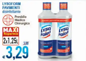 Lysoform Pavimenti disinfettante 2x1,25L