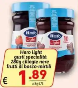 Ipercarni Hero light gusti specialità offerta