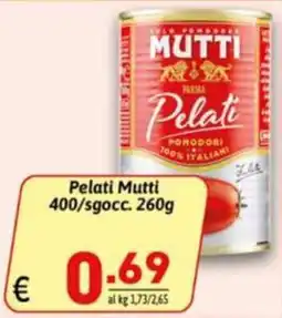 Ipercarni Pelati Mutti offerta