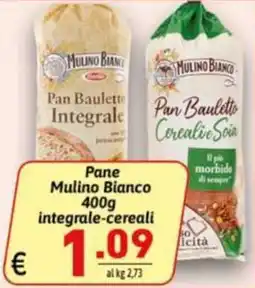 Ipercarni Pane Mulino Bianco integrale-cereali offerta