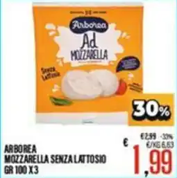 Supermercati EffePiù Arborea mozzarella senza lattosio offerta