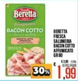 Supermercati EffePiù Beretta bacon cotto offerta