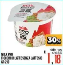 Supermercati EffePiù Milk Pro fiocchi di latte senza lattosio offerta