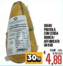 Supermercati EffePiù Diano provola con corda bianca/affumicata offerta