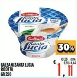 Supermercati EffePiù Galbani Santa Lucia Ricotta offerta