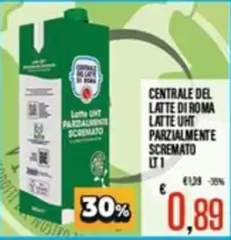Supermercati EffePiù Centrale del latte di Roma latte UHT parzialmente scremato offerta