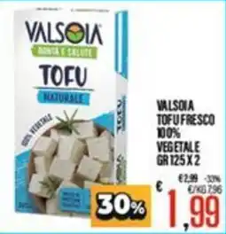 Supermercati EffePiù Valsola tofu naturale offerta