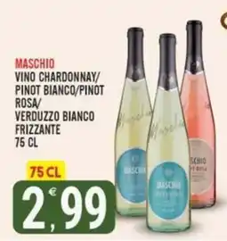 Tutto Buono Maschio vino chardonnay/pinot bianco/pinot rosa/verduzzo bianco frizzante offerta