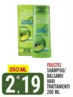 Tutto Buono Fructis shampoo/balsamo vari trattamenti offerta
