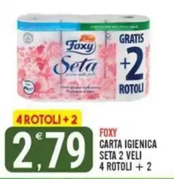 Tutto Buono Foxy carta igienica seta 2 veli offerta