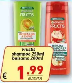 Ipercarni Fructis shampoo balsamo offerta