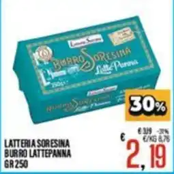 Supermercati EffePiù Latteria Sorensina Burro Lattepanna offerta