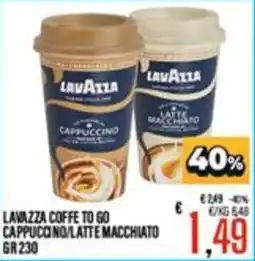 Supermercati EffePiù Lavazza coffee to go cappuccino/latte macchiato offerta