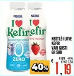 Supermercati EffePiù Nestlé I Love Kefir vari gusti offerta