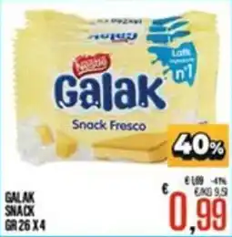 Supermercati EffePiù Galak Snack Fresco offerta