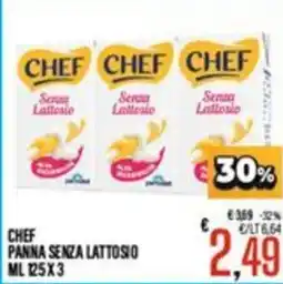 Supermercati EffePiù Chef panna senza lattosio offerta