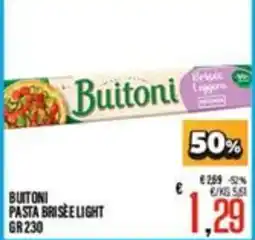 Supermercati EffePiù Buitoni pasta brisée light offerta