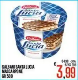 Supermercati EffePiù Galbani Santa Lucia Mascarpone offerta