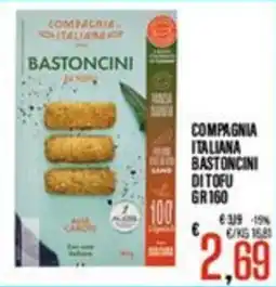 Supermercati EffePiù Compagnia Italiana Bastoncini di Tofu offerta