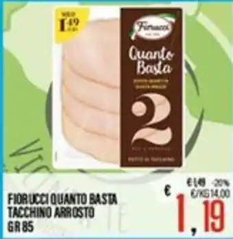Supermercati EffePiù Fiorucci quanto basta tacchino arrosto offerta