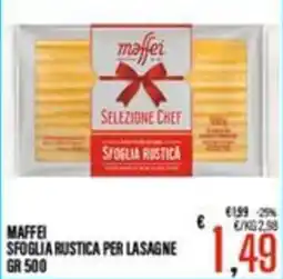 Supermercati EffePiù Maffei sfoglia rustica per lasagne offerta