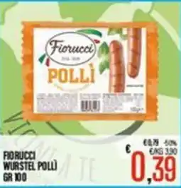 Supermercati EffePiù Fiorucci wurstel polli offerta