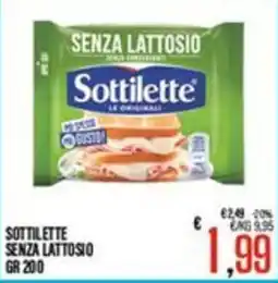 Supermercati EffePiù Sottilette senza lattosio offerta
