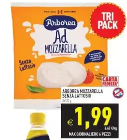 Supermercati Agorà Arborea Mozzarella senza lattosio offerta