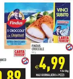 Supermercati Agorà Findus Crocchette offerta