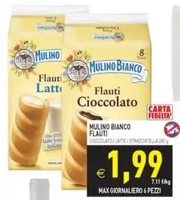 Supermercati Agorà Mulino Bianco Flauti Cioccolato offerta