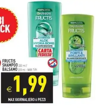 Garnier Fructis Shampoo e Balsamo