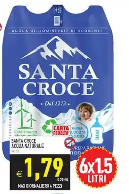Supermercati Agorà Santa Croce acqua naturale offerta